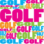 Colourful Golf photo sculptures