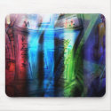 Colourful graffitis design mousepads