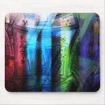 Colourful graffitis design mousepads