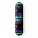Colourful graffitis design skateboards