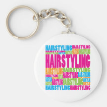 Colourful Hairstyling Keychain