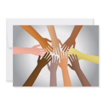 Colourful Hands invitations