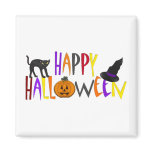 Colourful Happy Halloween magnets