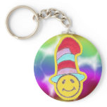 Colourful Happy Hippie Smiley Face keychains