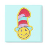 Colourful Happy Hippie Smiley Face magnets