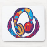 Colourful Headphones mousepads