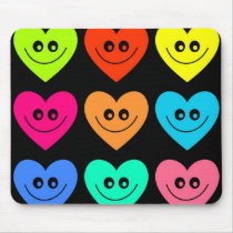Colourful Heart mousepads