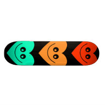 Colourful Heart Skate Boards