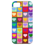 Colourful Heart Squares iPhone 5 Cover