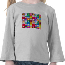 Colourful Heart Squares Tee Shirt