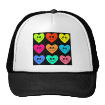 Colourful Heart Trucker Hats