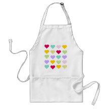 Colourful Hearts Aprons
