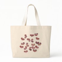colourful hearts bag