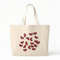 colourful hearts bag