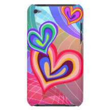 Colourful Hearts Love's Melody iPod Case Barely There iPod Cases