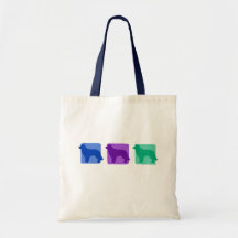 Colourful Hovawart Silhouettes Bag