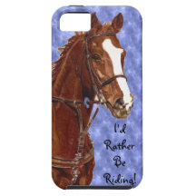 Colourful I'd Rather Be Riding iPhone 5 Case