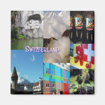 Colourful Images of Switzerland by Celeste Sheffey Magnets