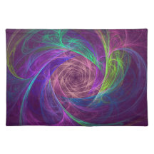 Colourful Infinity With Pink And Purple Placemats