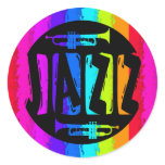 Colourful Jazz Trumpets stickers