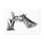 Colourful Jumping Horse Canvas Print