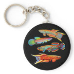 Colourful Killifishes Keychain