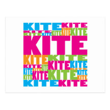 Colourful Kite Post Card