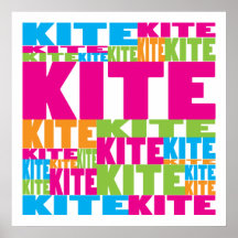 Colourful Kite Poster