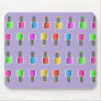 Colourful Lavender Nail Polish Bottles Mousepad