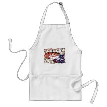 Colourful Leaping Hare Aprons