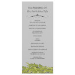 Colourful Leaves Wedding Ceremony Programs invitations