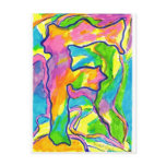 Colourful Letter F Postcards