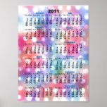 Colourful Lights Wall Calendar 2011 Poster