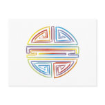 Colourful Longevity Symbol postcards