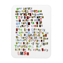 Colourful Lord's Prayer Vinyl Magnet