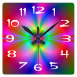 Colourful Magnetosphere Wall Clock