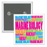 Colourful Marine Biology Button