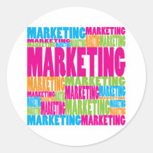 Colourful Marketing Sticker