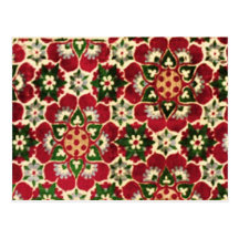 Colourful Medici Fabric Postcard