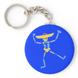 Colourful Mexican Dancing Skeleton keychains