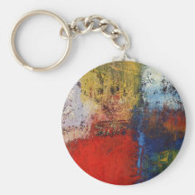 Colourful Modern Abstract Artwork Key Chains