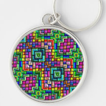 colourful mosaics Keychain