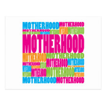 Colourful Motherhood Postcard