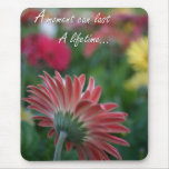 Colourful mousepad A Moment Pink Gerbera Daisy