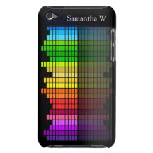 Colourful Music Equalizer w/Reflection, Cool Techn Barely There iPod Covers