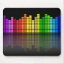 Colourful Music Equalizer w/Reflection, Cool Techn Mousemats