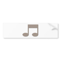 Colourful Music Note Bumper Sticker