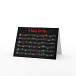 Colourful Musical Notes Greeting Card