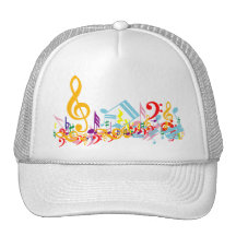 Colourful Musical Notes Hat
