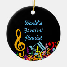 Colourful Musical Notes Ornament
